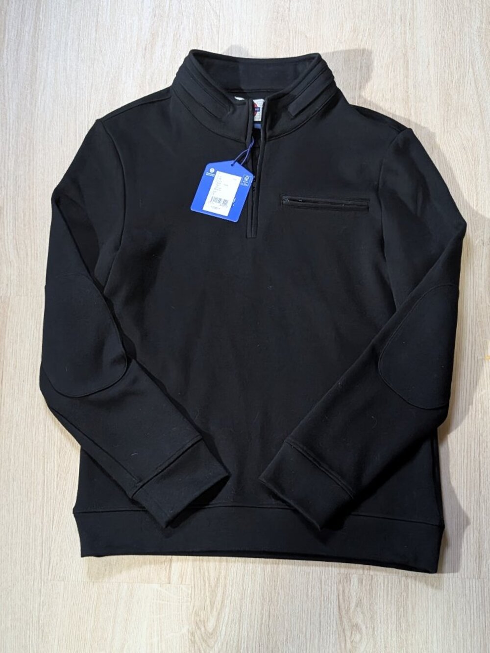 Jermyn & Bond Men's Quarter-Zip Modern Fit Size Small NWT Black